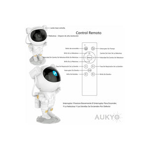 Lampara/parlante de Noche Astronauta (Con Proyector) 👩‍🚀🔭